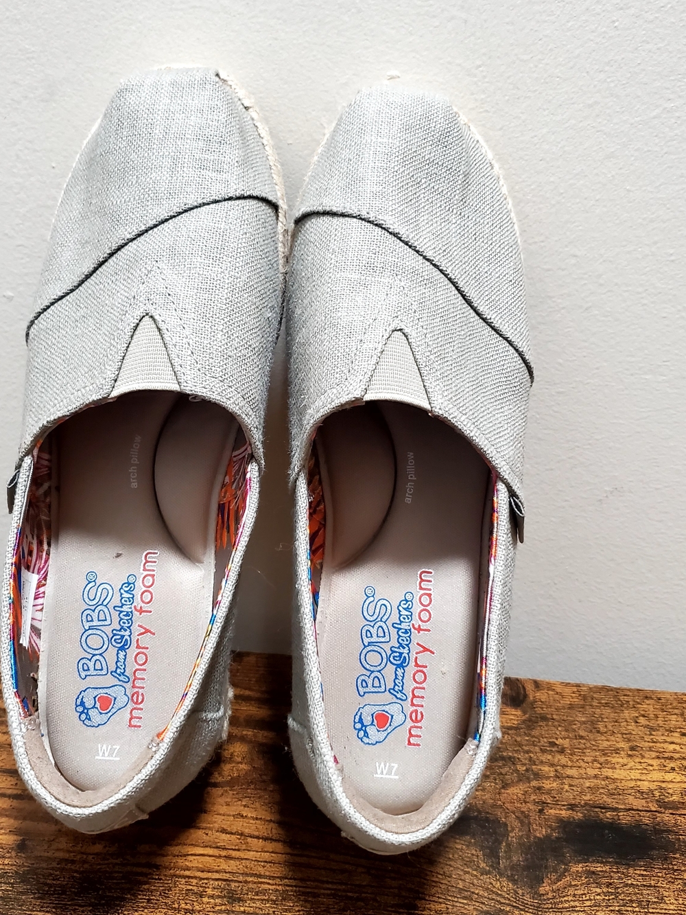BOBS from Skechers Women's Silver Slip-On Moccasins